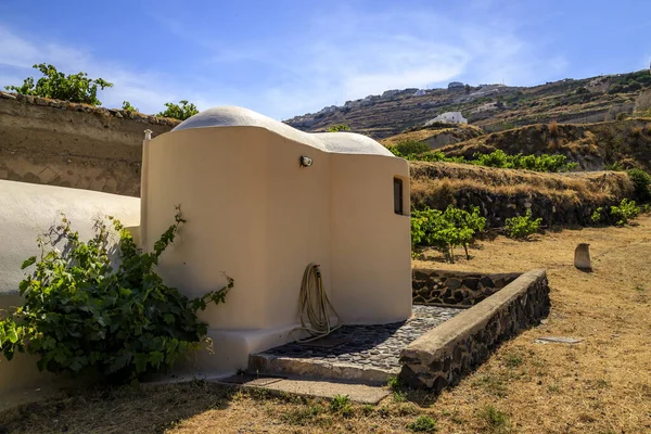 Santorini Oficialmente Thira Thera Grego Clássico Uma Ilha Sul Mar — Fotografia de Stock