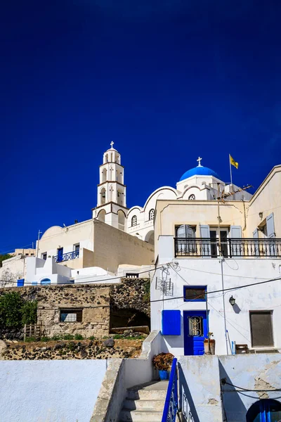 Santorini Oficialmente Thira Thera Grego Clássico Uma Ilha Sul Mar — Fotografia de Stock