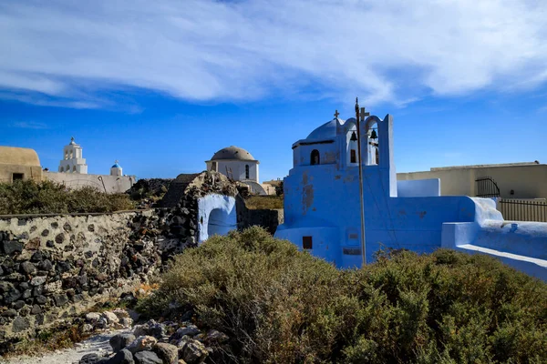 Santorini Oficialmente Thira Thera Grego Clássico Uma Ilha Sul Mar — Fotografia de Stock