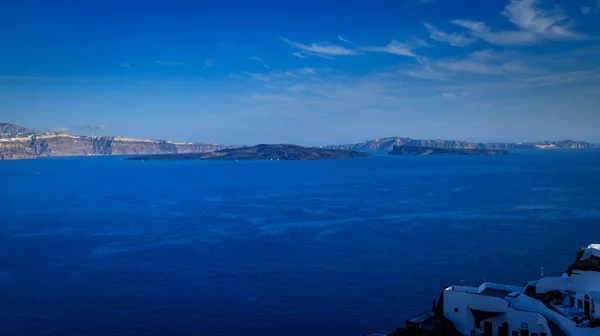 Santorini Oficialmente Thira Thera Grego Clássico Uma Ilha Sul Mar — Fotografia de Stock