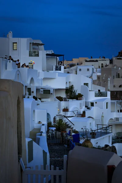 Santorini Officiellt Thira Och Klassiska Grekiska Thera Södra Egeiska Havet — Stockfoto