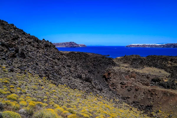 Santorini Officieel Thira Klassieke Griekse Thera Een Eiland Zuidelijke Egeïsche — Stockfoto