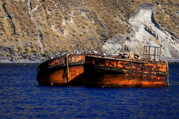 Santorini Ufficialmente Thira Classica Thera Greca Isola Nel Mar Egeo — Foto Stock