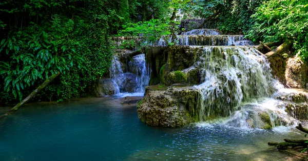 Cataratas Krushuna Serie Cascadas Norte Bulgaria Cerca Del Pueblo Krushuna — Foto de Stock