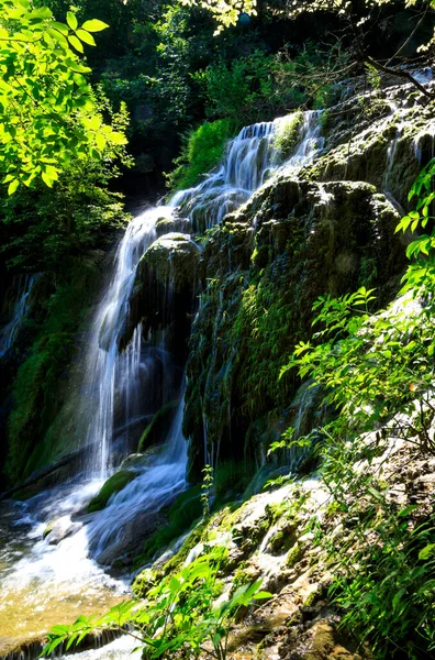 Cataratas Krushuna Serie Cascadas Norte Bulgaria Cerca Del Pueblo Krushuna —  Fotos de Stock