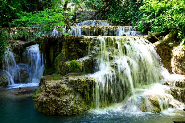Krushuna Falls Series Waterfalls Northern Bulgaria Village Krushuna Letnitsa Municipality Stock Picture