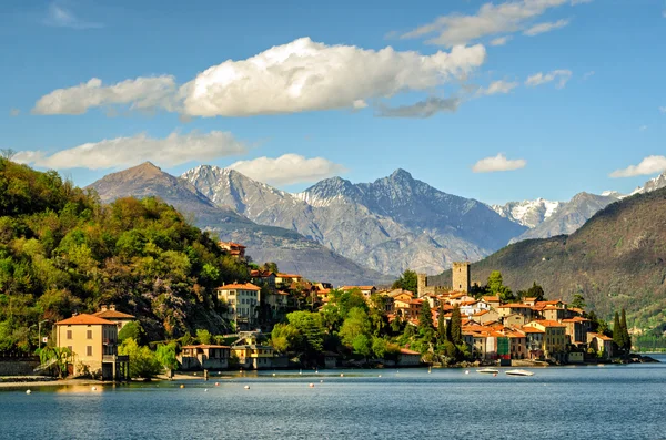 Lago de Como (Lago de Como) Rezzonico — Fotografia de Stock