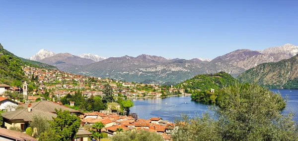 Lago di Como (Lago de Como) paisagem de alta definição — Fotografia de Stock