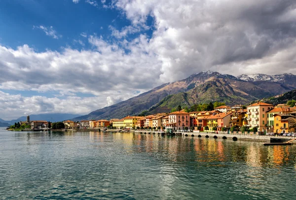 그 라베도 나 (Lago di Como) 황금 시간에 — 스톡 사진