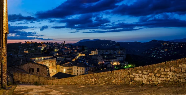 Perugia (Umbria Italia) vista de Porta Sole — Fotografia de Stock