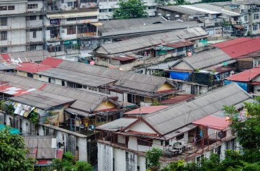 Bangkok eski işçi sınıfı ilçe, zavallı kitle evleri