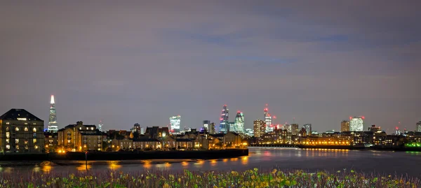 Londyn, panoramę Canary Wharf — Zdjęcie stockowe