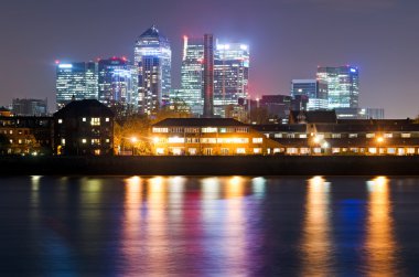 Londra, Canary Wharf görünümünden Greenwich