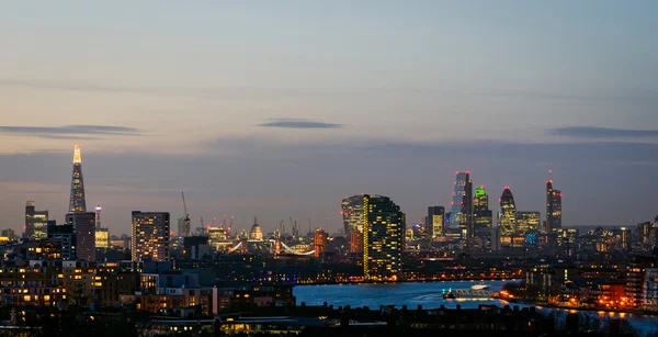 Londres, skyline de Greenwich — Fotografia de Stock