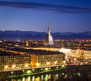 Turin (Torino), Mole Antonelliana ile panorama