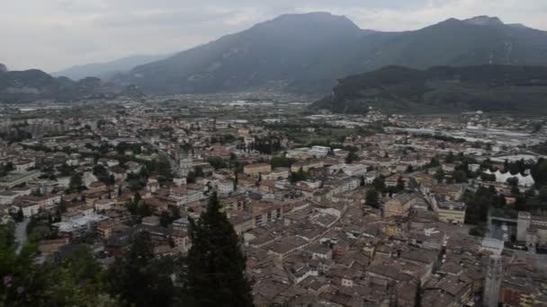 Full HD video panorama of Riva del Garda (Lake Garda, Italy) — Stock Video