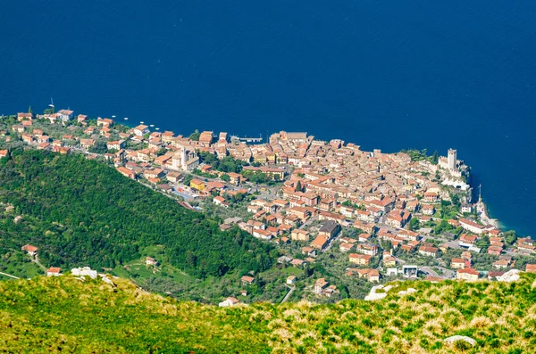 Lake Garda, Malcesine aerial view — Stock Photo, Image