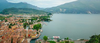 garda Gölü, riva del garda, hd panorama kolaj
