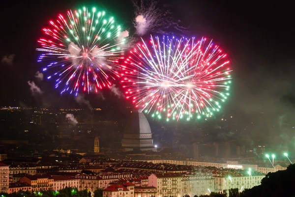 Turin (Torino), Mole Antonelliana and fireworks party