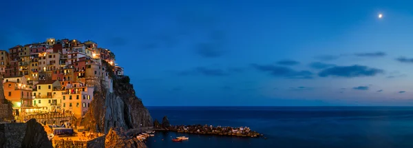 Manarola, Cinque Terre (Riviera italiana), panorama extra grande 7000x2500px — Fotografia de Stock