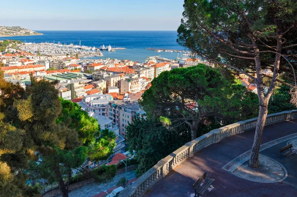 Sanremo, panorama van Giardini Regina Elena — Stockfoto