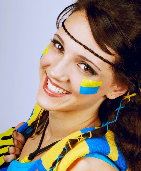 Oldukça genç futbol futbol fan