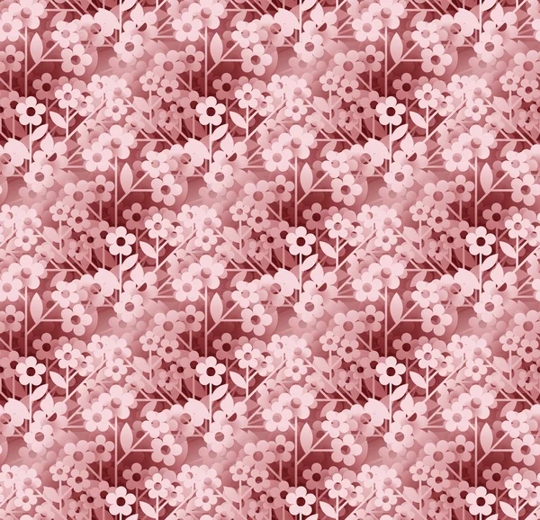 Fundo floral sem costura — Vetor de Stock