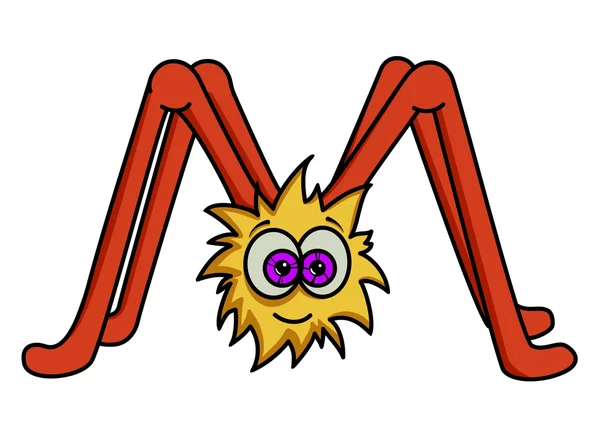 Monster alphabet: letter M — Stock Vector