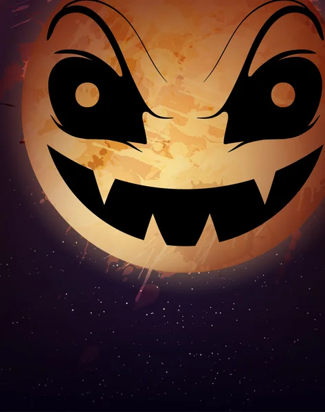 Halloween fond de lune — Image vectorielle