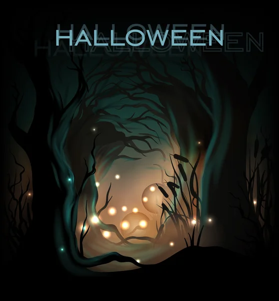 Halloween design template hintergrund — Stockvektor