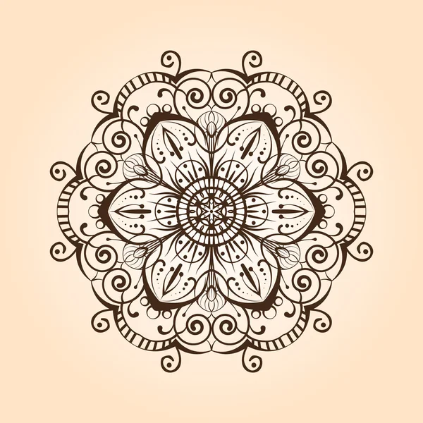 Patrón floral radial — Vector de stock