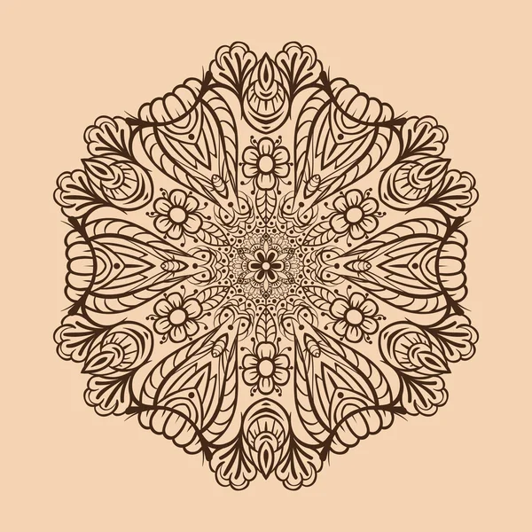 Patrón floral radial — Archivo Imágenes Vectoriales