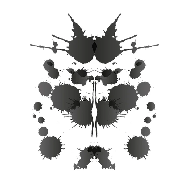 Rorschach testkort — Stock vektor