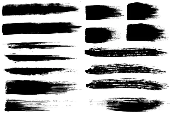 Brush strokes set — Stock vektor