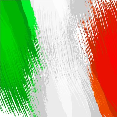 Grunge background in colors of italian flag clipart