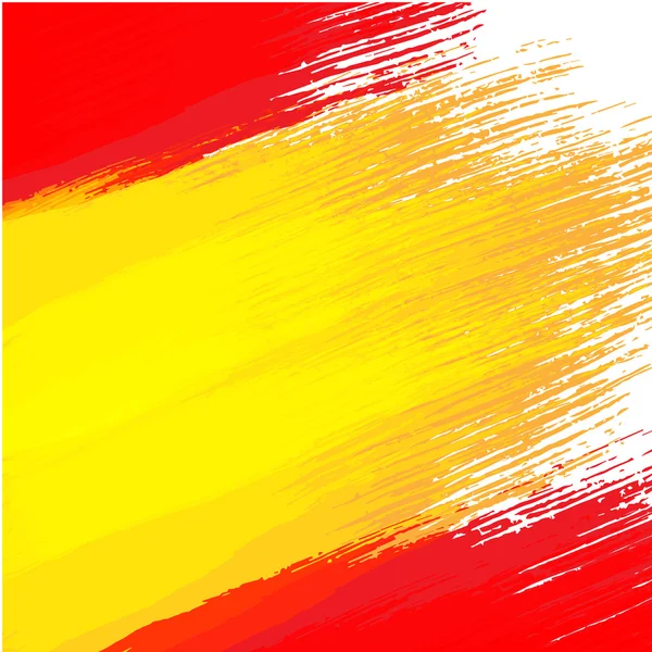 Tło grunge w kolory hiszpańskiej flagi — Wektor stockowy