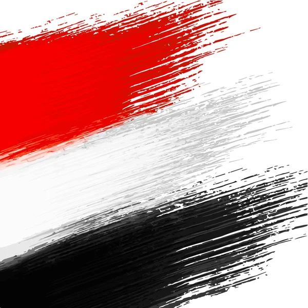 Grunge pozadí v barvách egyptské vlajky — Stockový vektor
