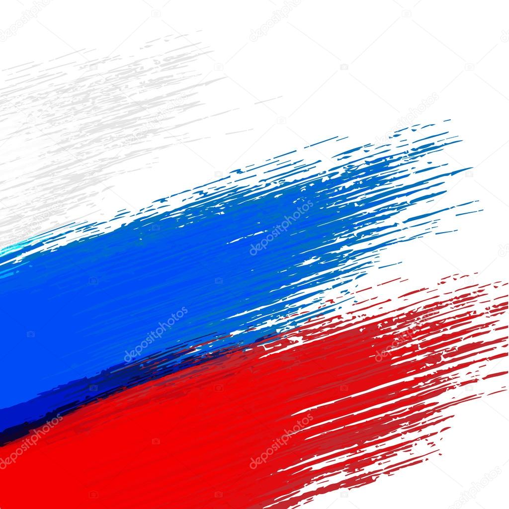 Russia Flag Grunge