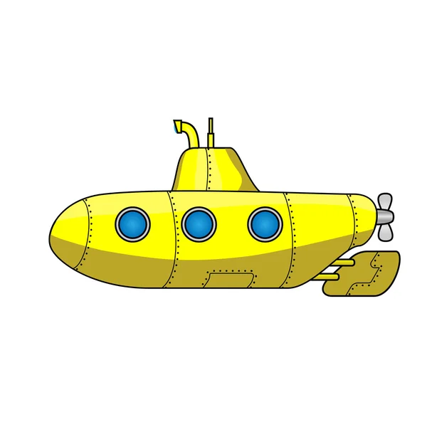 卡通潜艇 — 图库矢量图片