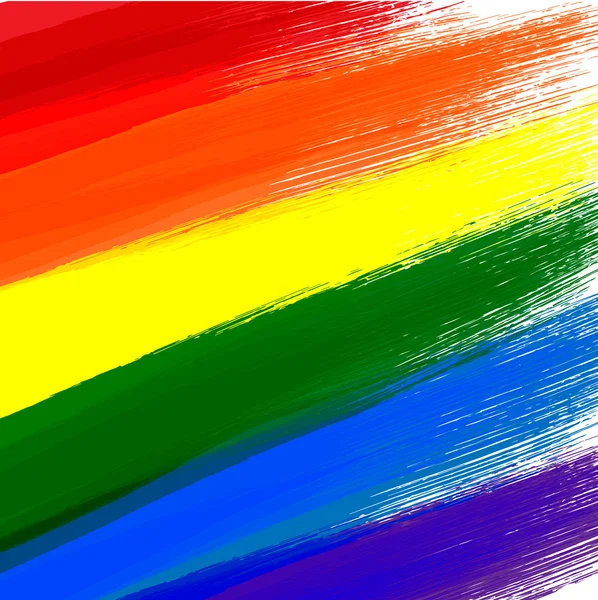 ゲイまたは Lgbt のフラグ グランジ背景 — ストックベクタ