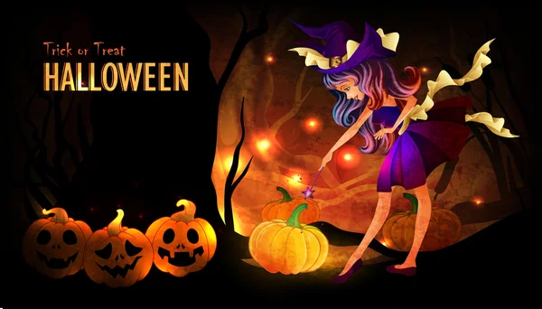 Modèle d'affiche Halloween — Image vectorielle