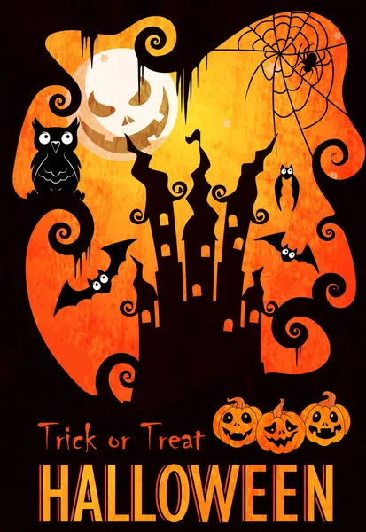 Modèle d'affiche Halloween — Image vectorielle