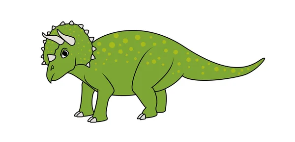 Triceratops dinosaurus - Stok Vektor