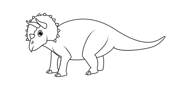 Dinosaure de Tricératops — Image vectorielle