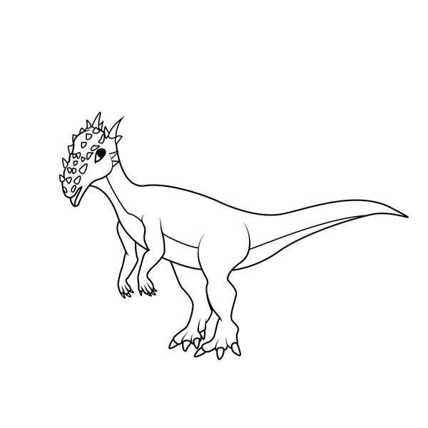 Coloring book: dracorex dinosaur — Stock Vector