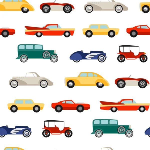 Retro car seamless texture — Stock Illustration Retro car seamless texture Stock Vector