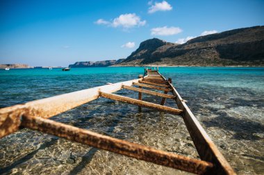 Mavi lagün Crete Adası