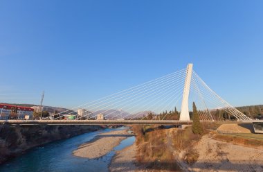 Podgorica, Karadağ'daki Millennium Köprüsü (2005) 