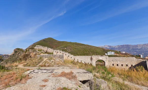 Ruínas do Forte Mogren (1860) perto de Budva, Montenegro — Fotografia de Stock