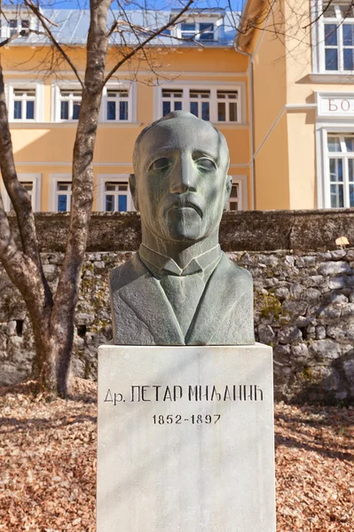 Monument to Doctor Petar Milanic in Cetinje, Montenegro — Stock Photo, Image